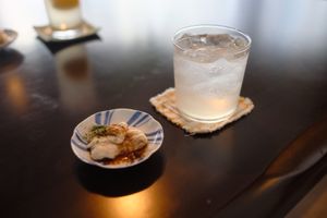 Gratis Tofuhaut mit Soyasoße at Mer in Tokyo