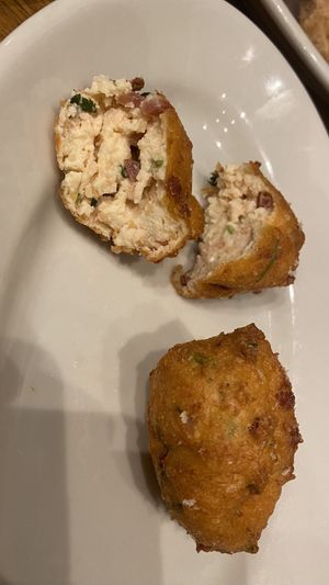 Fried tofu with ham  at Tofu Shokudou - 豆富食堂 in Tokyo