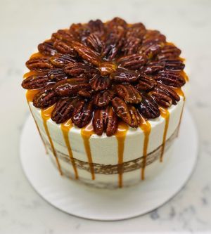 Caramel Pumpkin Pecan cake  at Austin Kind Cakes in Austin