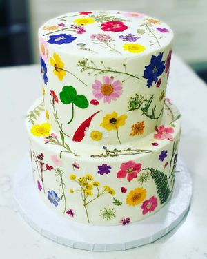 Dried flowers cake  at Austin Kind Cakes in Austin