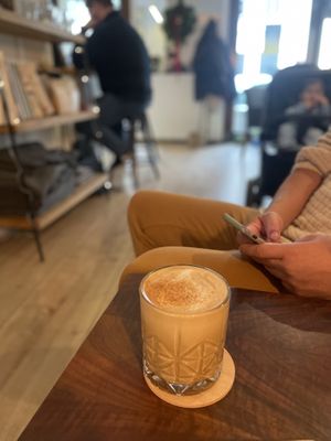 Pumpkin spice latte (with oat milk)   at Bardzo in Poznan