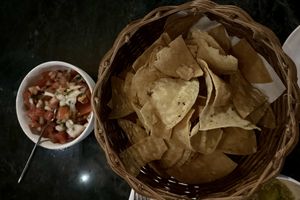Chips and salsa  at Hotel Chichen Itza in Piste