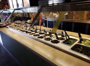 Salad bar. at Jason's Deli in Midland