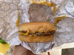 Not a cheeseburger   at Mr. Charlie's in Venice