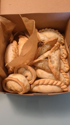 Variety pack of vegan empanadas. at Gaucha Vegan in Hallandale Beach