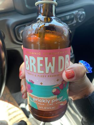 Yum Prickly Pear Kombucha | LOVED 🥰   at Mollie Stone's in San Mateo