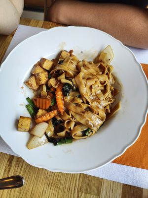 Pad Kee Mao (with tofu) at Sri Manee Isaan Thai House in Interlaken