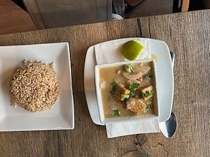 Tom Yum soup with tofu. at Gig Harbor Thai Cuisine in Gig Harbor