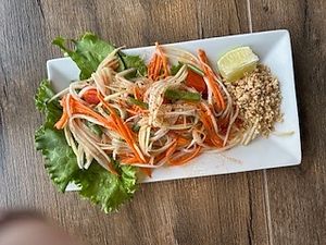 Green Mango Salad at Gig Harbor Thai Cuisine in Gig Harbor