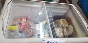 Freezer with vegan products at Box do Feijão in Juiz De Fora