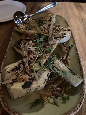 Roasted artichoke hearts  at Poppy in Cleveland