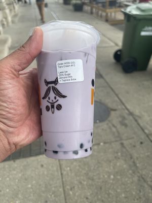 Vegan Taro made with Almond Milk   at I Heart Boba in Guelph