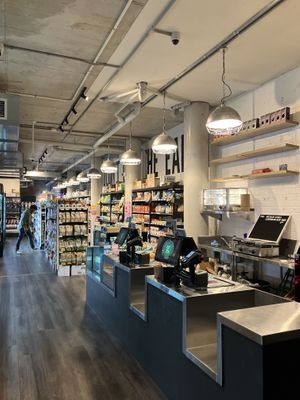   at Greens Supermarket in Newtown