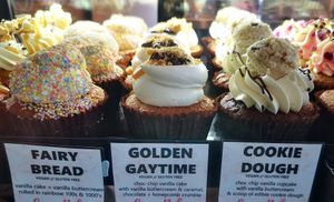 Cakes at Greens Supermarket in Newtown