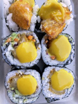 Favourite sushi 8.99$  at Greens Supermarket in Newtown