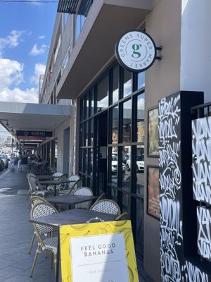 Perfect for eating their sushi outside   at Greens Supermarket in Newtown