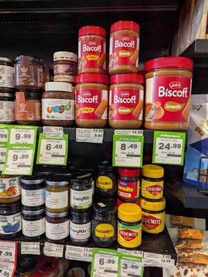 Three sizes of Biscoff spread! at Greens Supermarket in Newtown
