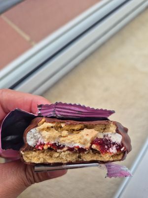 Crumble charm raspberry love wheel $5.95: delicious! at Greens Supermarket in Newtown