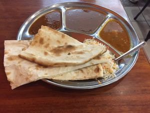 vegan thali at Om Vegetarian - Wales Arcade in Melbourne