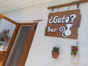 Bar sign at Gato Bar in Capileira