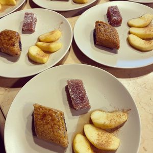 dessert at Le Chateau de Cambiaire in Saint-etienne-vallee-francaise