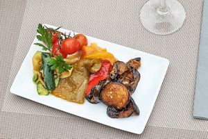 grilled vegetables at Auberge du Cèdre in Lauret