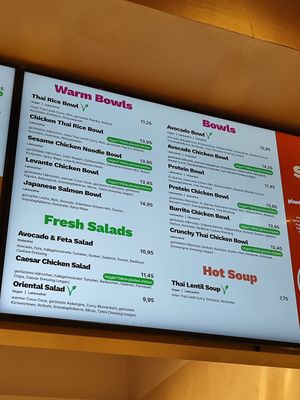 Vegan options at beets&roots - Potsdamer Platz in Berlin