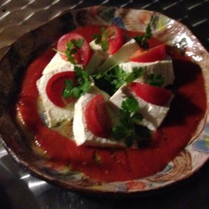 tofu mozzarella  at Ukishima Garden in Naha