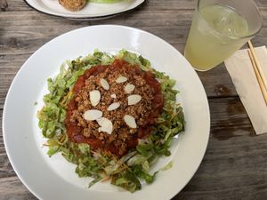 Taco rice  at Ukishima Garden in Naha
