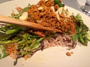 delicious meal at Ukishima Garden in Naha