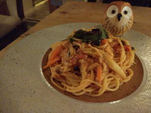 Vegan Pasts at Ukishima Garden in Naha