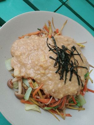 Plat au millet at Ukishima Garden in Naha