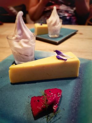 Desert, ice cream is great!! at Ukishima Garden in Naha