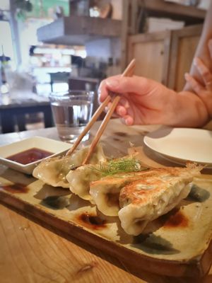 Gyoza at Ukishima Garden in Naha