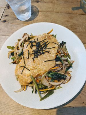 My favourite. SO DELICIOUS. it's the milet scauce dish. at Ukishima Garden in Naha