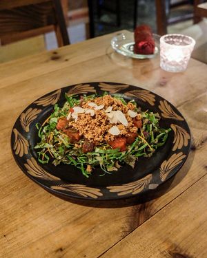 Okinawa taco rice at Ukishima Garden in Naha