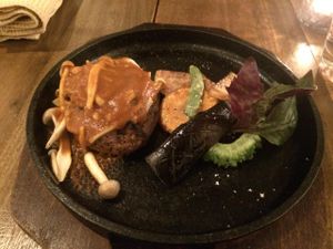 Veggie burger at Ukishima Garden in Naha