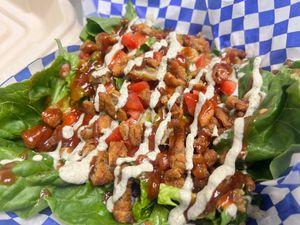 Sebi Alkaline BBQ Chik’n Salad at True Health Love in Van Nuys