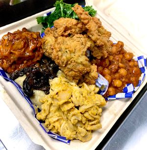 Sebi Inspired Soul Food Deluxe Plate at True Health Love in Van Nuys
