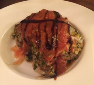 Lasagne at Prekrasnaya Zelenaya in St Petersburg