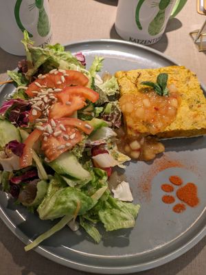 Pumpkin quiche at Katzentempel - Freiburg in Freiburg