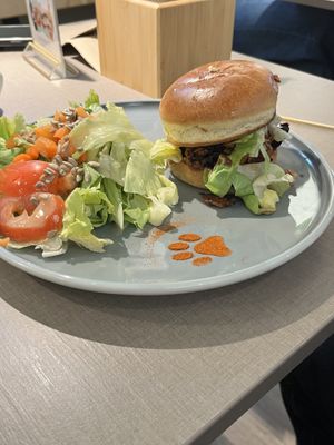 Happy piggy burger  at Katzentempel - Freiburg in Freiburg
