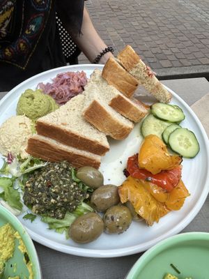 One of the vegan breakfast plates  at Katzentempel - Freiburg in Freiburg