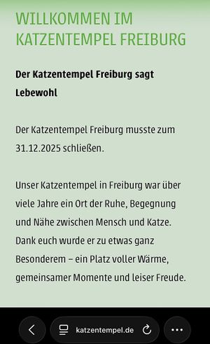 Dauerhaft geschlossen   at Katzentempel - Freiburg in Freiburg