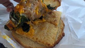 Vegan Florentine at SEA - Costa Coffee - North Terminal in Seattle