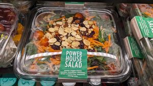 Vegan salad at SEA - Costa Coffee - North Terminal in Seattle