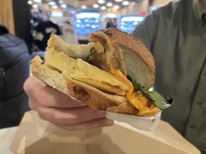 Vegan Florentine  at SEA - Costa Coffee - North Terminal in Seattle