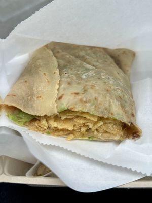 Oriental crepe without egg  at Tofu Heaven in Rotterdam