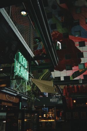 The Markthal stand  at Tofu Heaven in Rotterdam