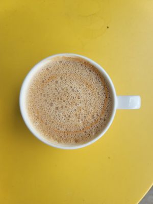 Mocha MacNut late with almond milk #Veganuary at Cafe Kopi in Kailua